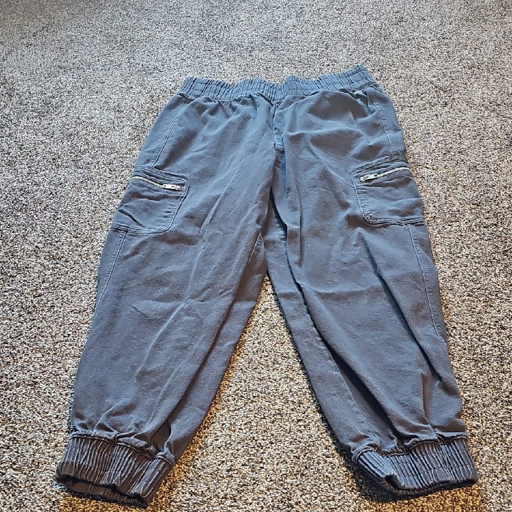 Gray Cargo Jogger Pants